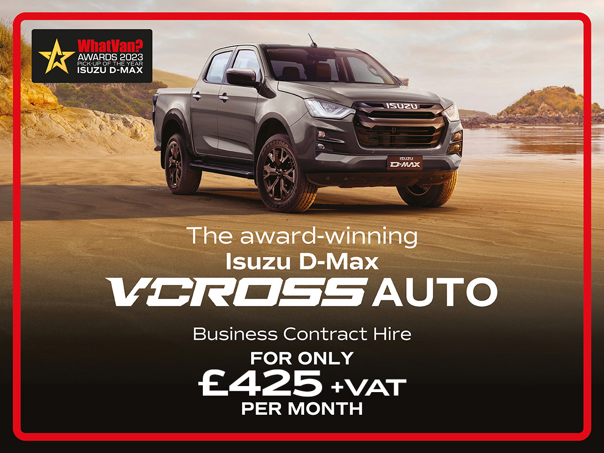Business Contract Hire Exclusive Isuzu D-Max V-Cross Auto