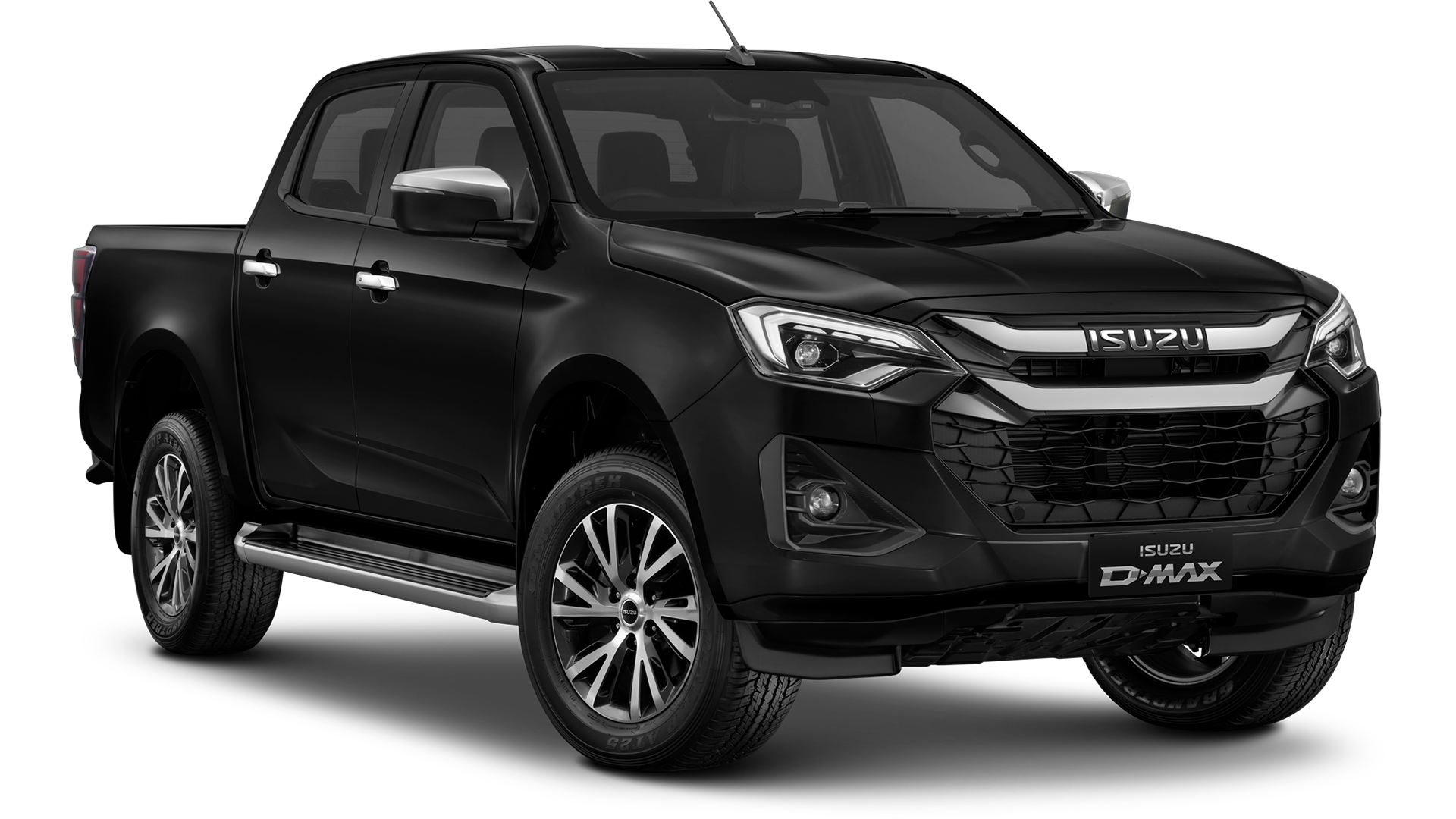 Isuzu-24MY-DL40-Double-Cab-Onyx-Black-front-3-4-Studio-Shot_MY24-DL40_Front_Onyx-Black-Mica_6646