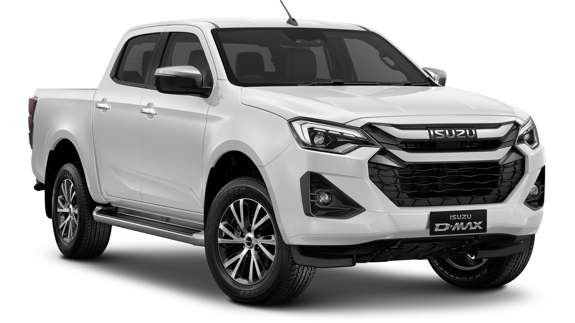 Isuzu-24MY-DL40-Double-Cab-Splash-White-front-3-4-Studio-Shot_MY24-DL40_Front_Splash-White_6648